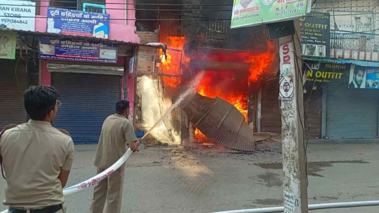 Muradabad Shop Fire – Destruction and Arson Allegation