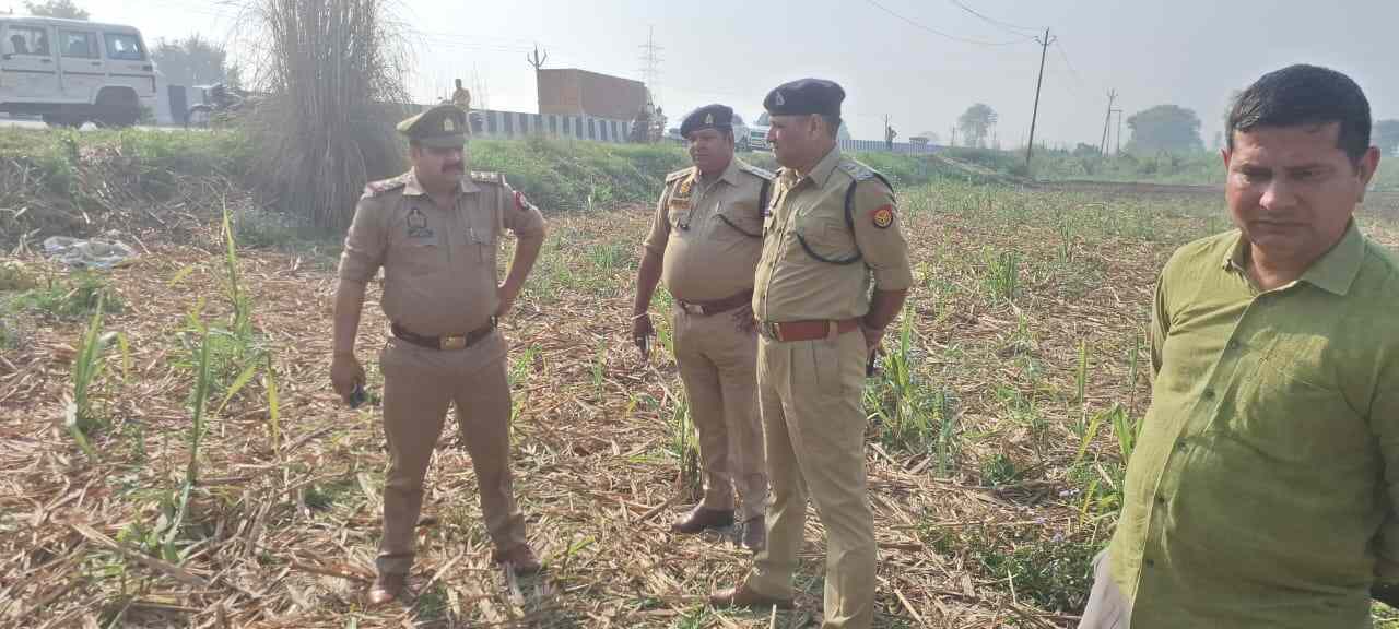 Shamli Crime Bullet-Ridden and Burned Body Found,