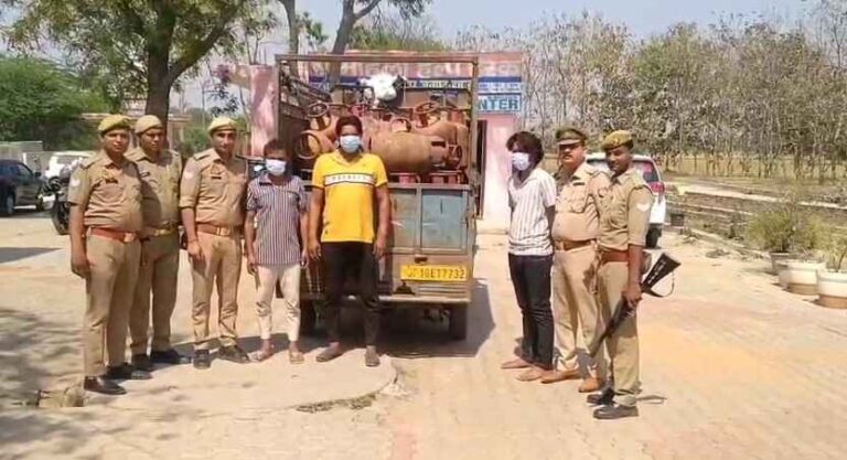 Hapur Police Arrests Gas Cylinder Thieves