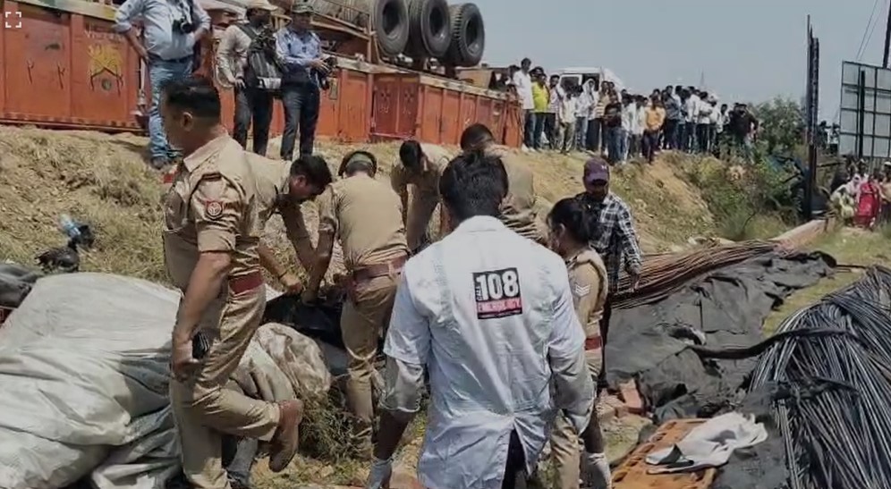 Shamli Truck Accident on Bypass