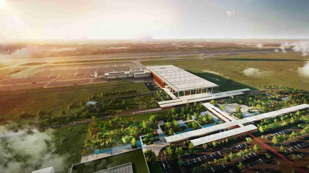 Noida Airport Emergency Exit Construction