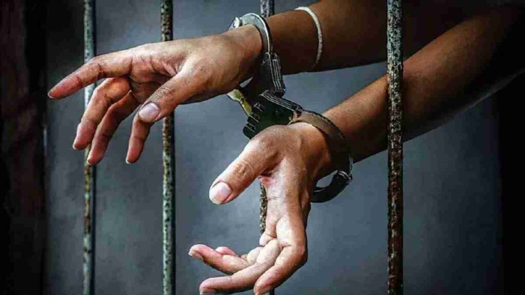 Baghpat Night-time police encounter scene near canal