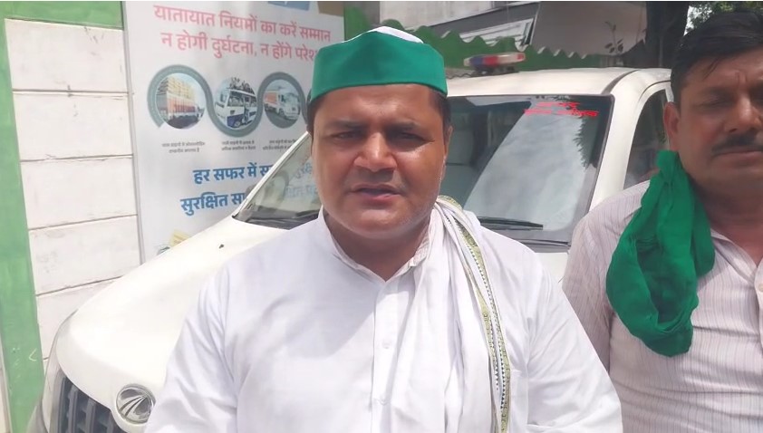 Shamli : पुलिस पर कार्रवाई न करने का आरोप, किसानों ने थाने के बाहर शुरू किया अनिश्चितकालीन धरना Kapil Khatiyan Shamli (Bhartiya Kisan Union)