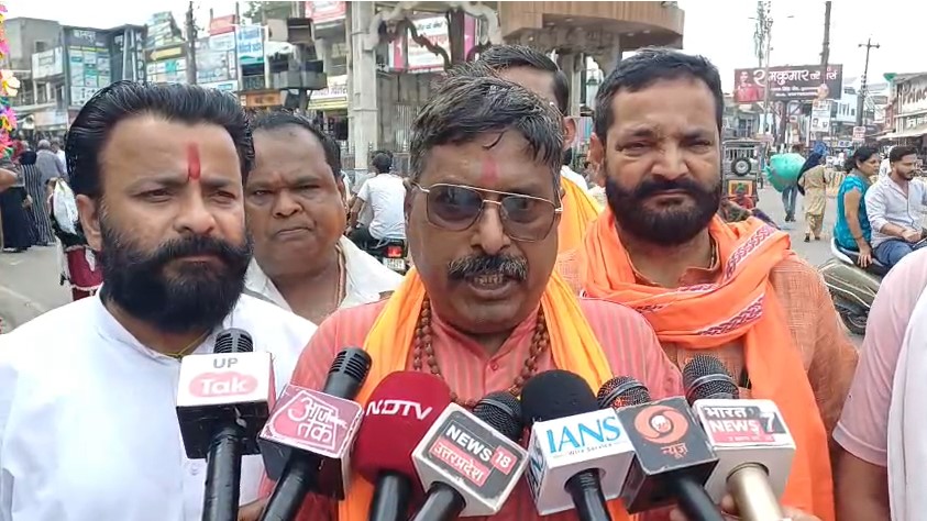 Manoj Saini (Shiv Sena Pradesh Mahasachiv) Muzaffarnagar Me Bharat - Pakistan Match Ka Virodh Karte Huye