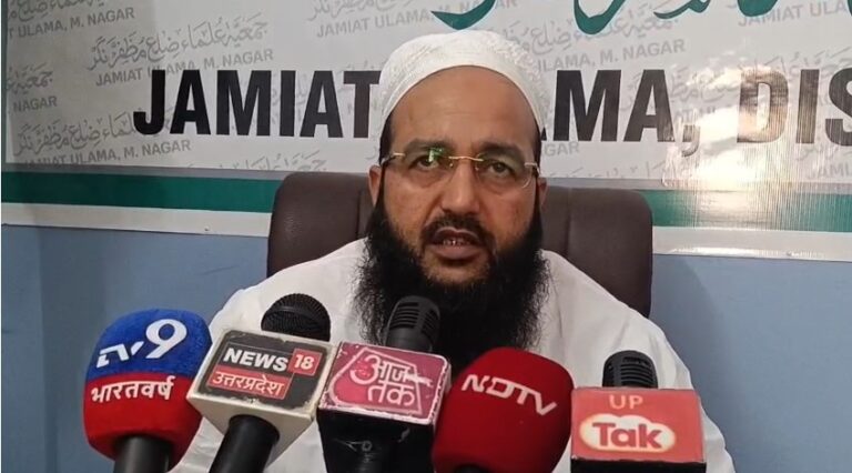 Maulana Mukarram Qasmi (Jiladhyaksh Jamiat Ulema-e-Hind Muzaffarnagar)
