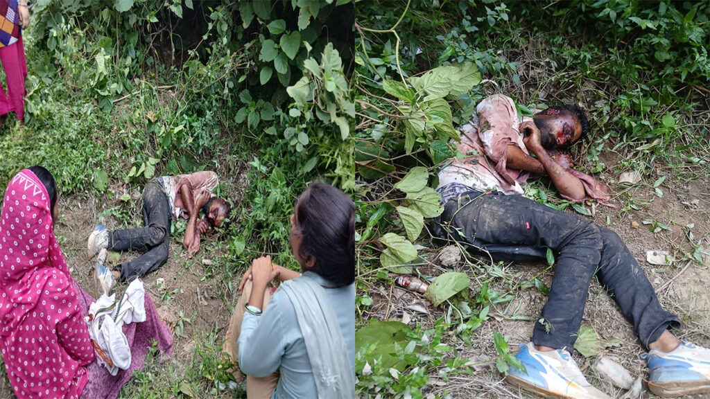 Bijnor : युवक की हत्या कर शव बाग में फेंका, चेहरे पर गहरे चोट के निशान Mritak Chandrashekhar Bijnor