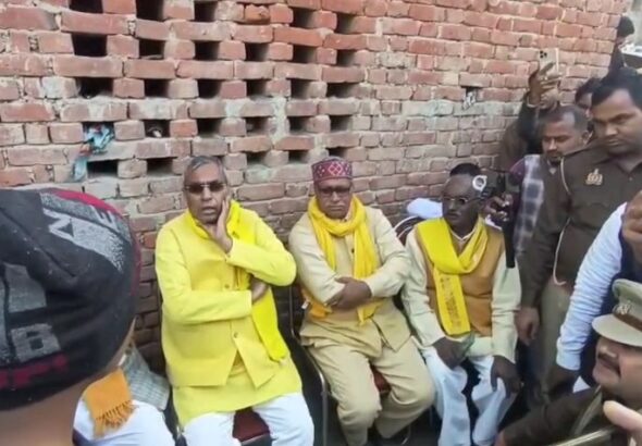 Ghazipur Pahunche Cabinett Minister OP Rajbhar Ne Diya Bada Bayaan