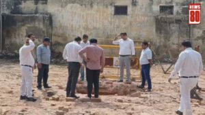 सहारनपुर कलेक्ट्रेट ध्वस्तीकरण स्थल पर मिला पुराना कुआं, पुरातत्व विभाग ने किया निरीक्षण